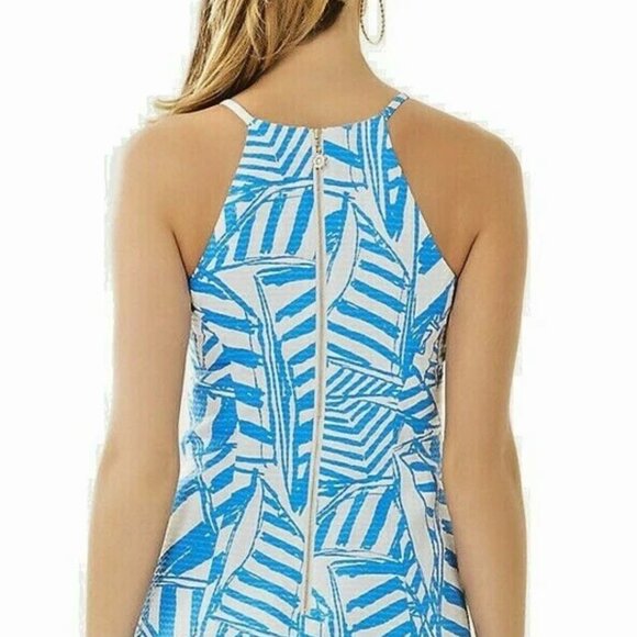 Lilly Pulitzer Annabelle Bay Blue Yacht Sea Rope mod Shift Dress crochet lace - Picture 2 of 9